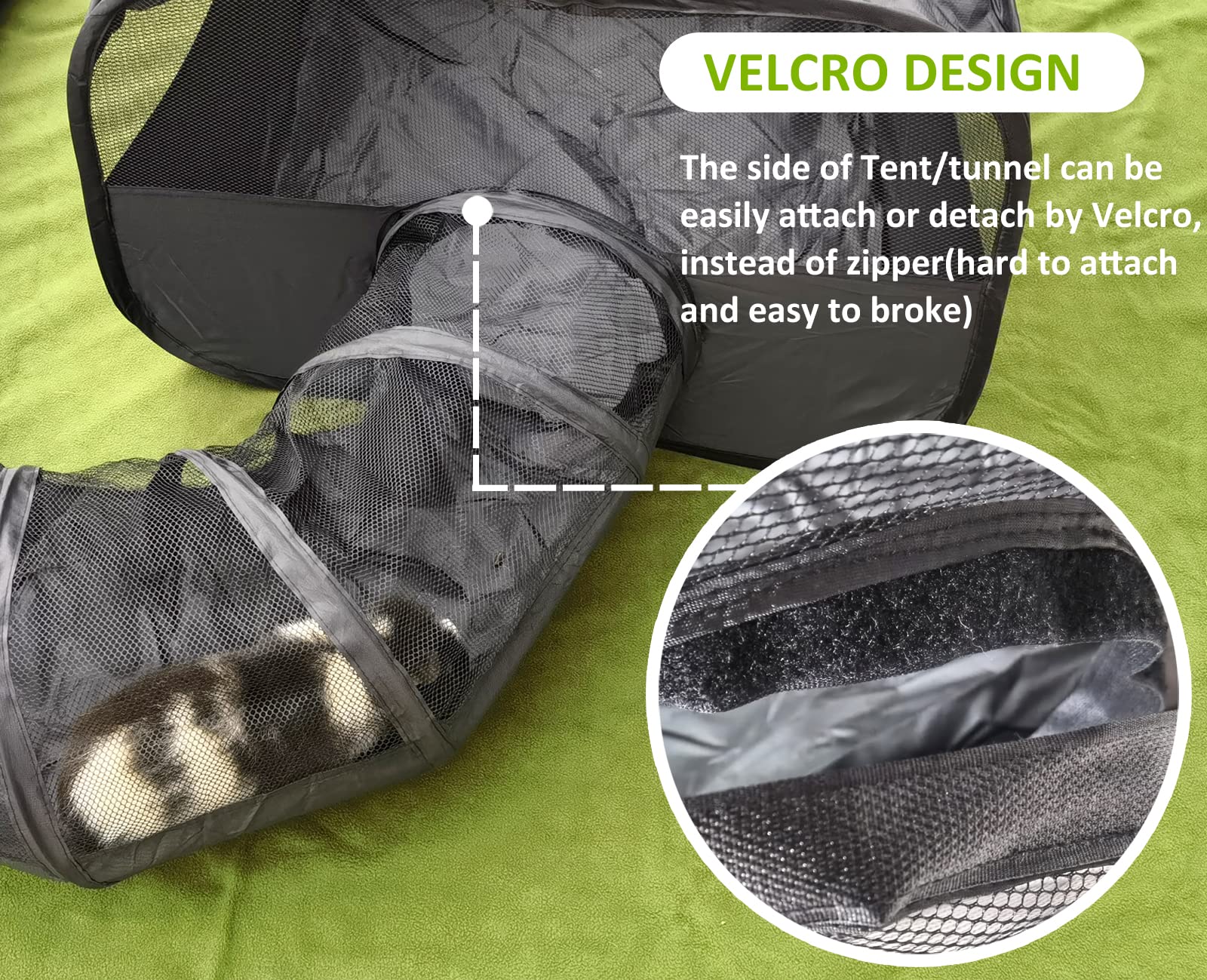 DOZZOPET tunnel end pieces enable flexible closure and layout options.