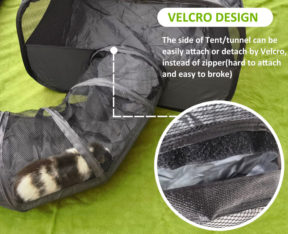 DOZZOPET tunnel end pieces enable flexible closure and layout options.