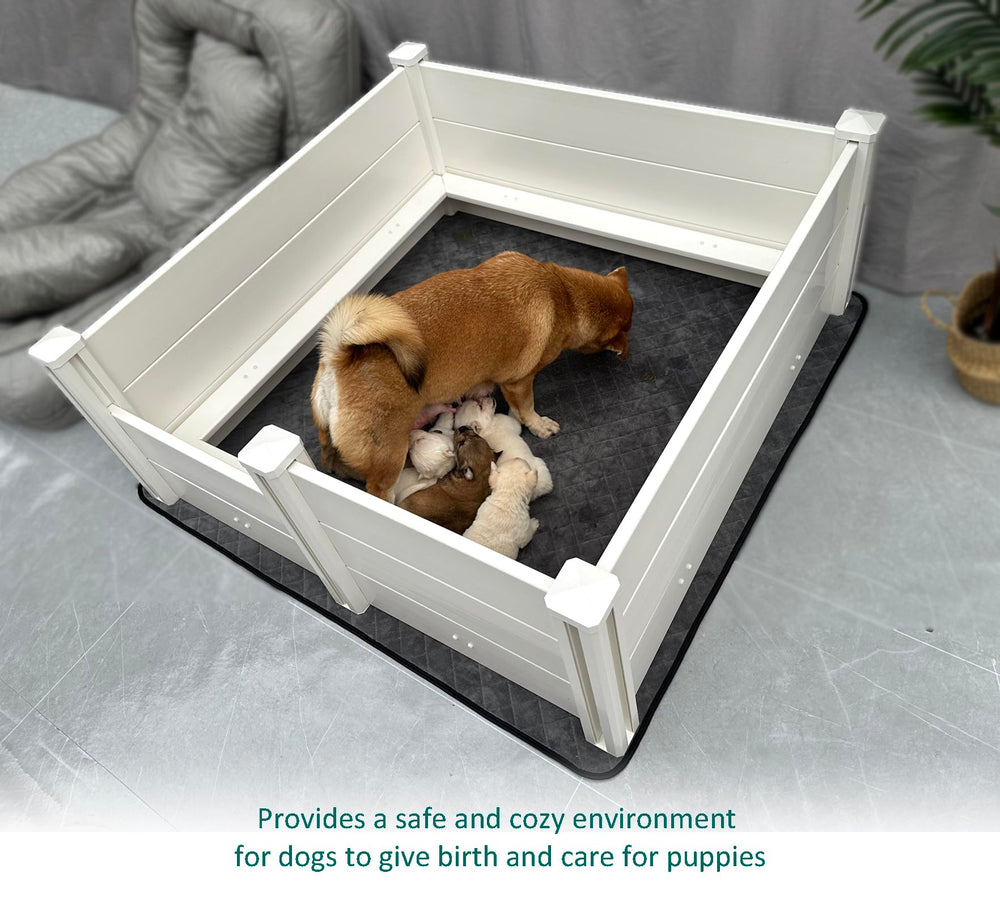 DOZZOPET whelping box easy-clean surfaces simplify maintenance