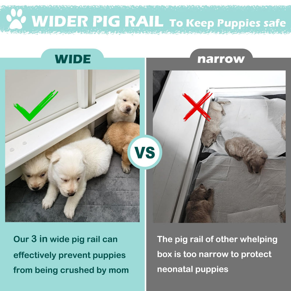 DOZZOPET whelping box washable pad enables easy cleanup
