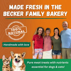 Dr. Becker's Beef Bites bag pour captures easy-dispense treats for training moments.