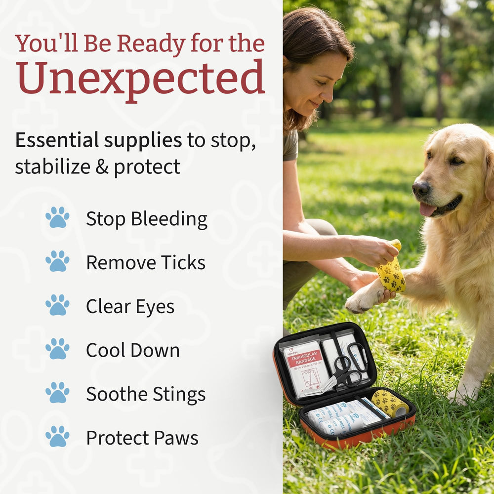 Dr Brahmsy’s paw-wrap protects fur while applying dressings
