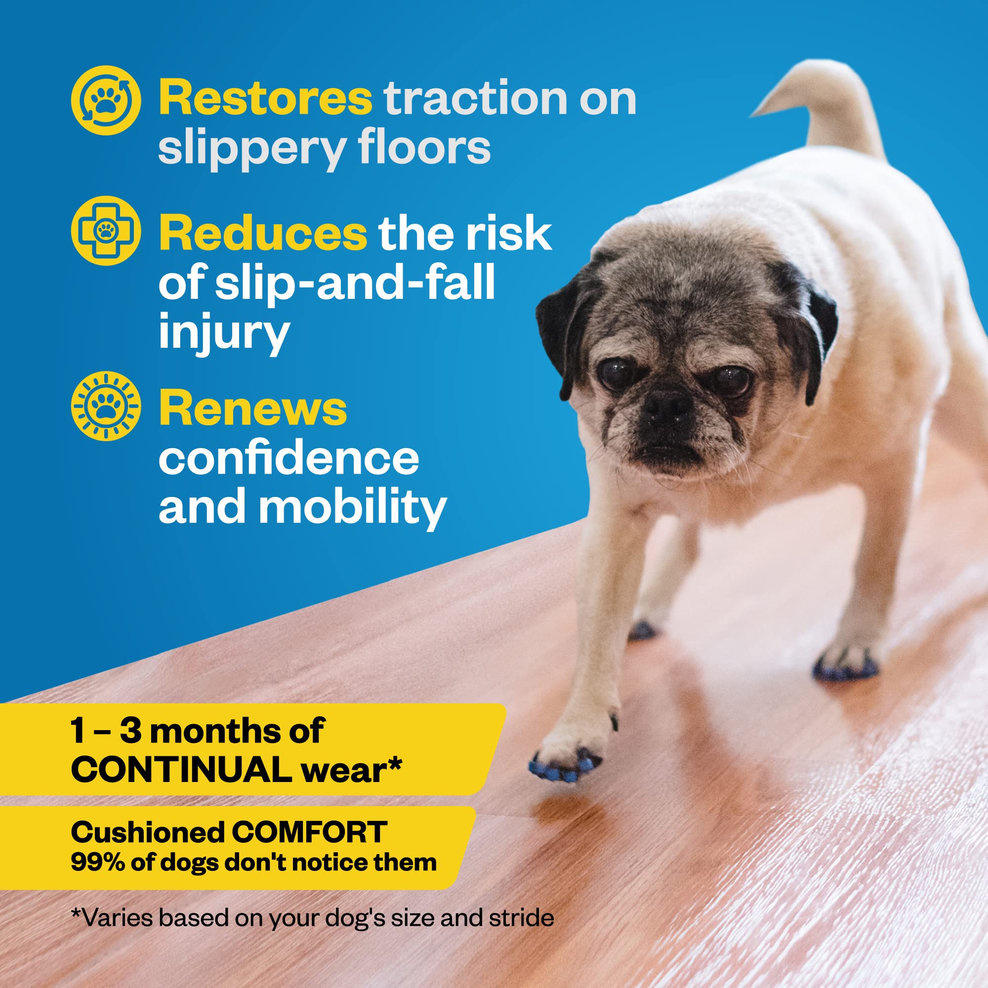 Dr. Buzby's GripZone technology delivers targeted grip on slippery floors.
