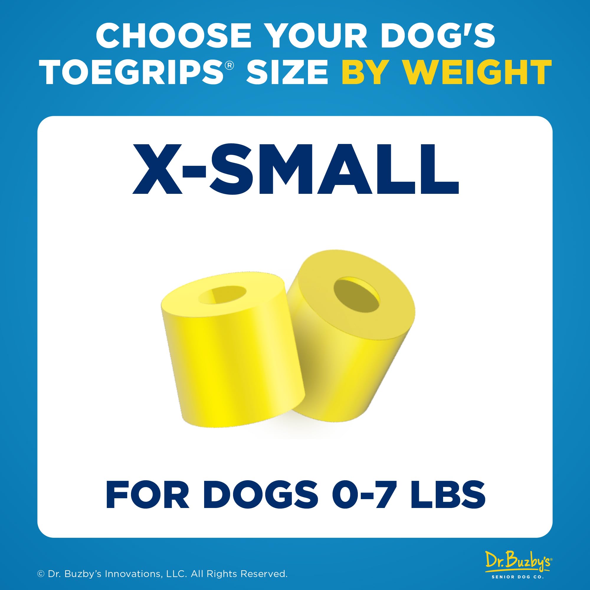 Dr. Buzby's ToeGrips provide instant traction on hardwood floors.