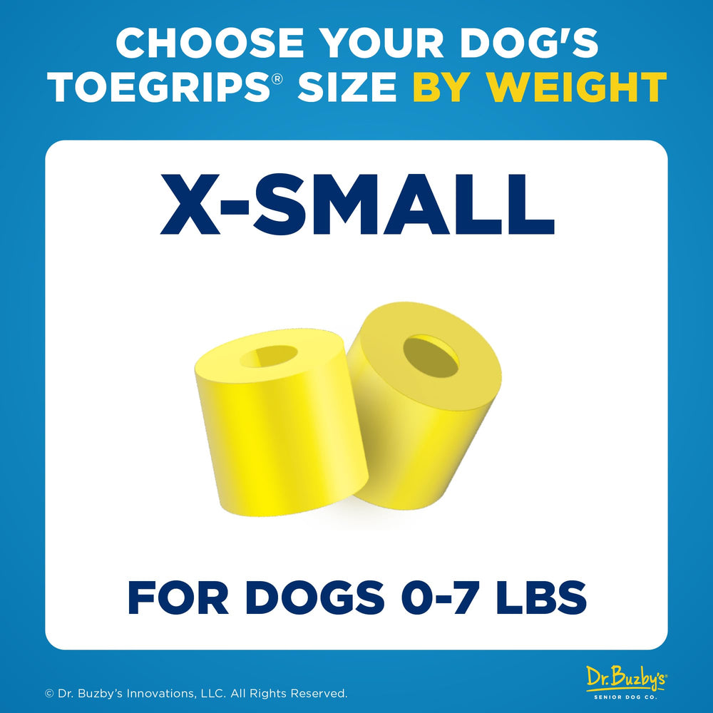 Dr. Buzby's ToeGrips provide instant traction on hardwood floors.