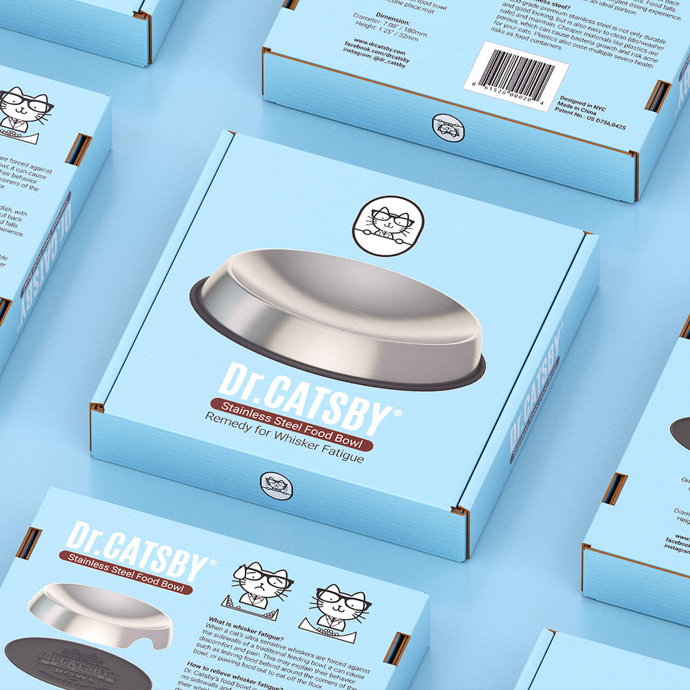 Dr. Catsby silicone non-slip mat keeps the bowl in place.