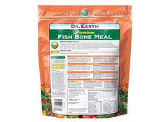Dr Earth fish bone meal 3-18-0 soil application being added around plants
