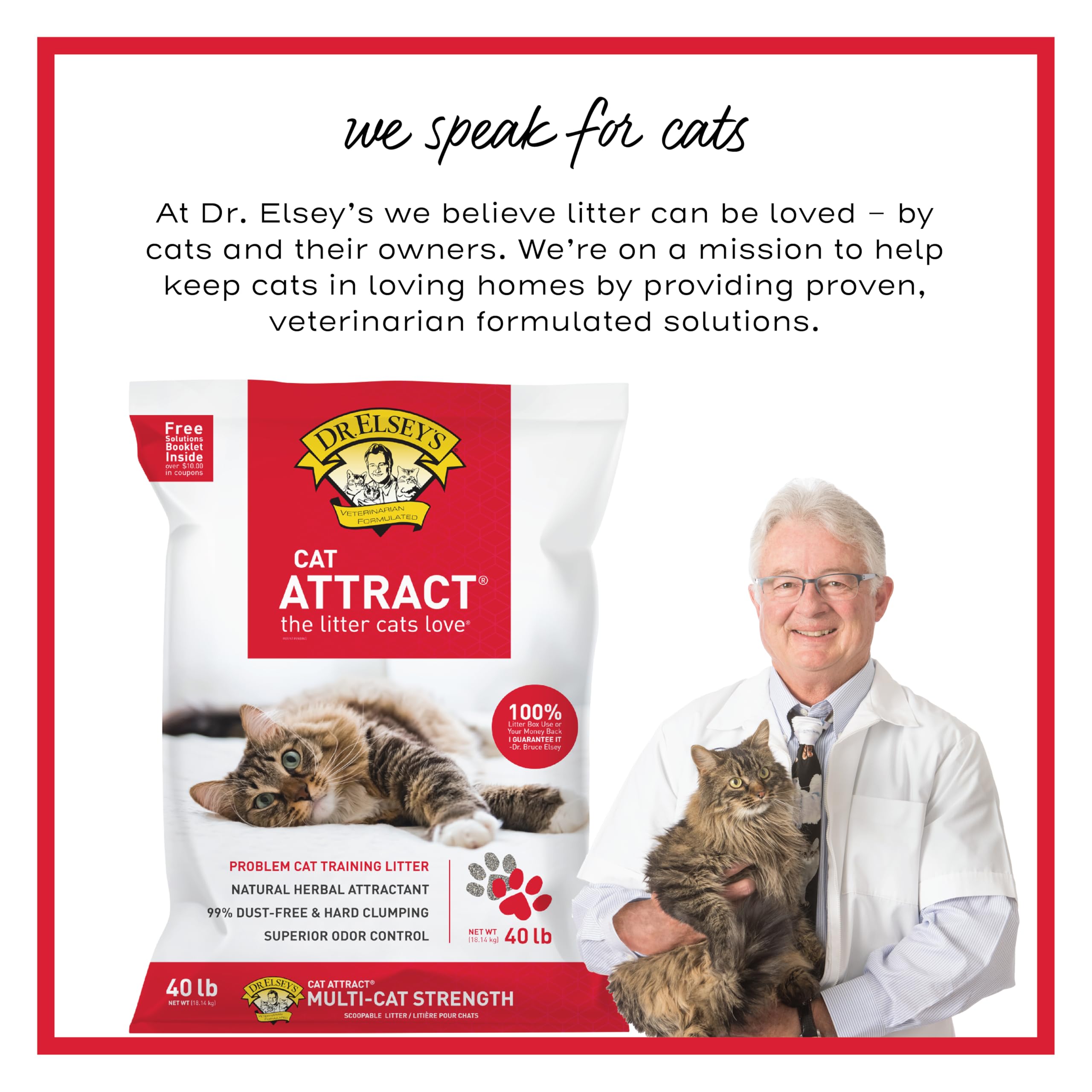 Hard clumping medium-grain litter forms solid clumps for quick disposal.