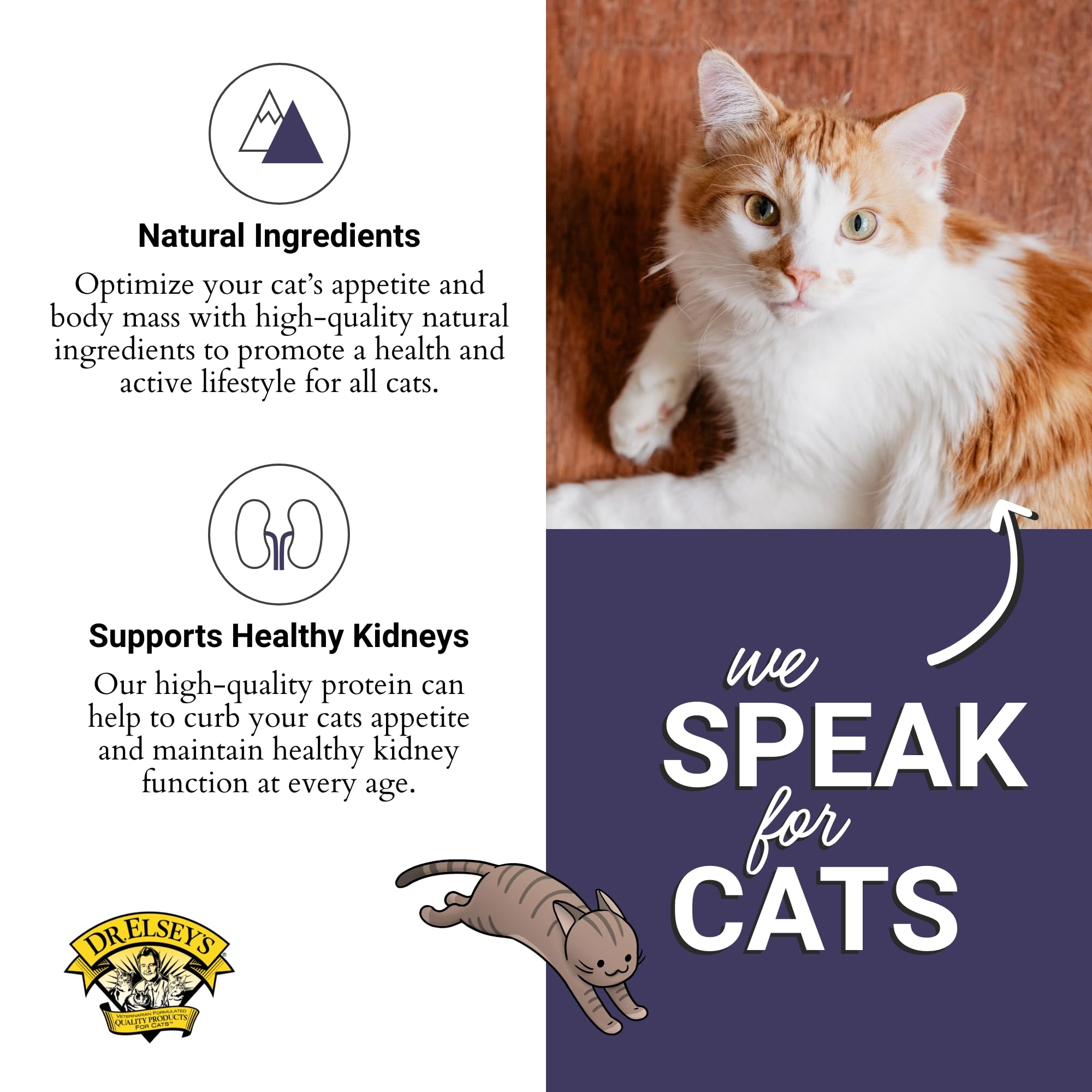 Dr. Elsey's Clean Protein Chicken Homestyle Pouch: all-life-stages formula for kittens to seniors.