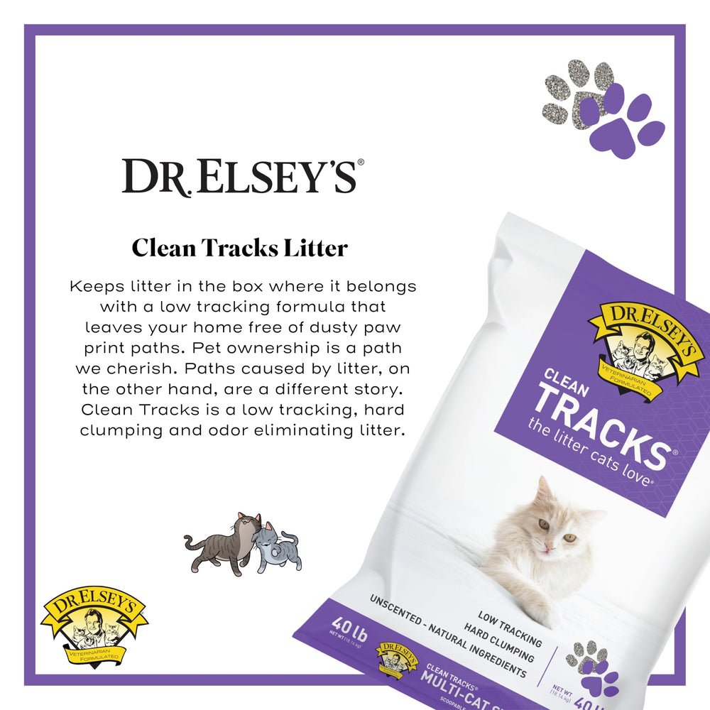 Dr. Elsey's Clean Tracks fragrance-free formula maintains a neutral home aroma.