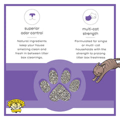 Dr. Elsey's Clean Tracks low-tracking litter keeps litter in the box.