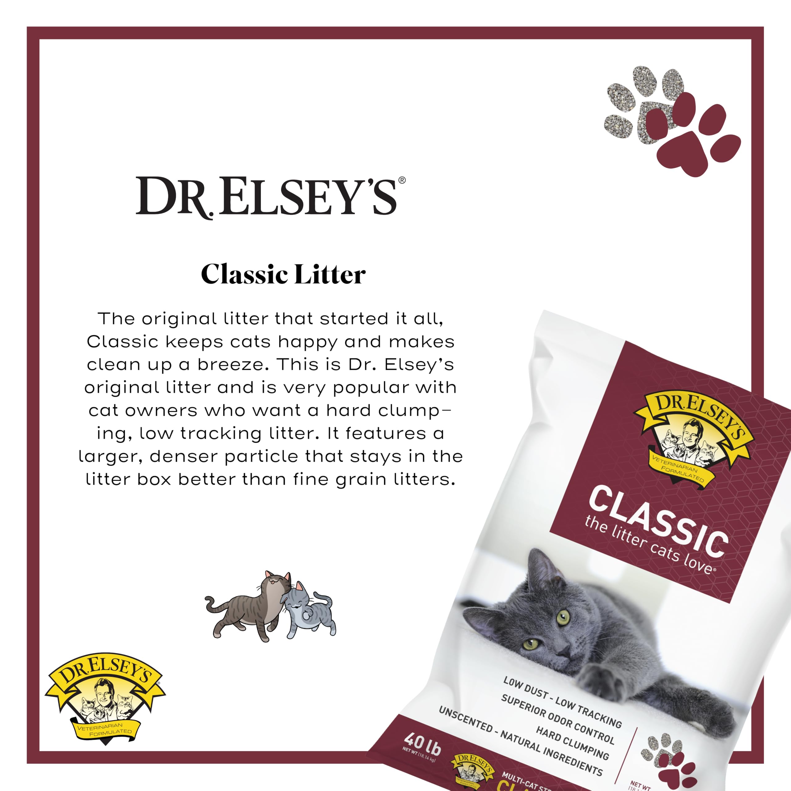 Dense particles in Dr. Elsey's Classic reduce tracking.