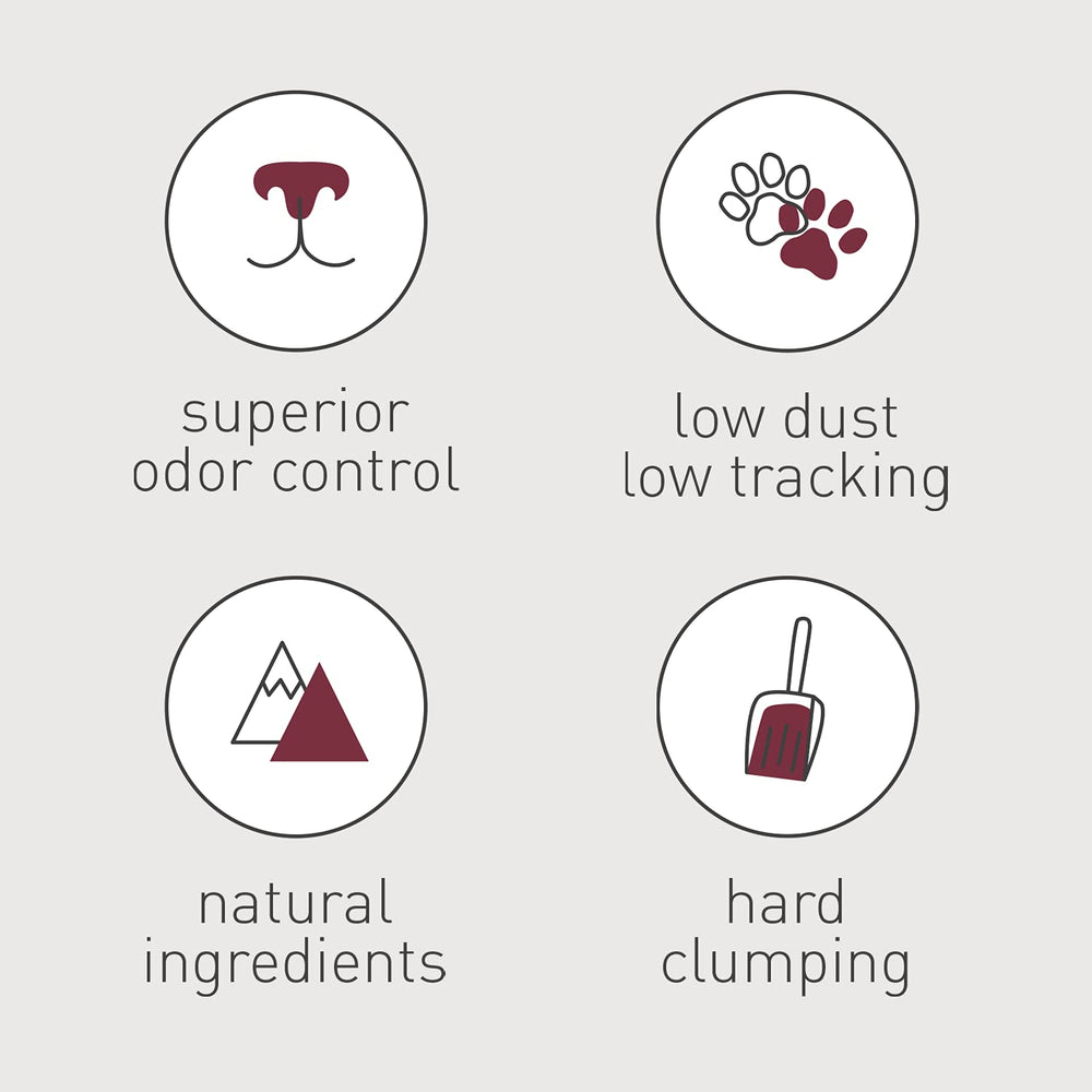 Medium grain clay forms hard clumps in Dr. Elsey's Classic litter.