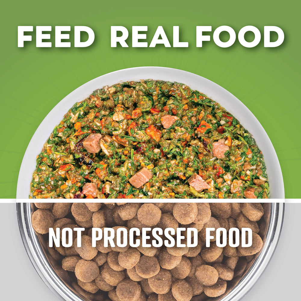 Dr. Harvey's rehydrated meal ready to serve, illustrating effortless prep.