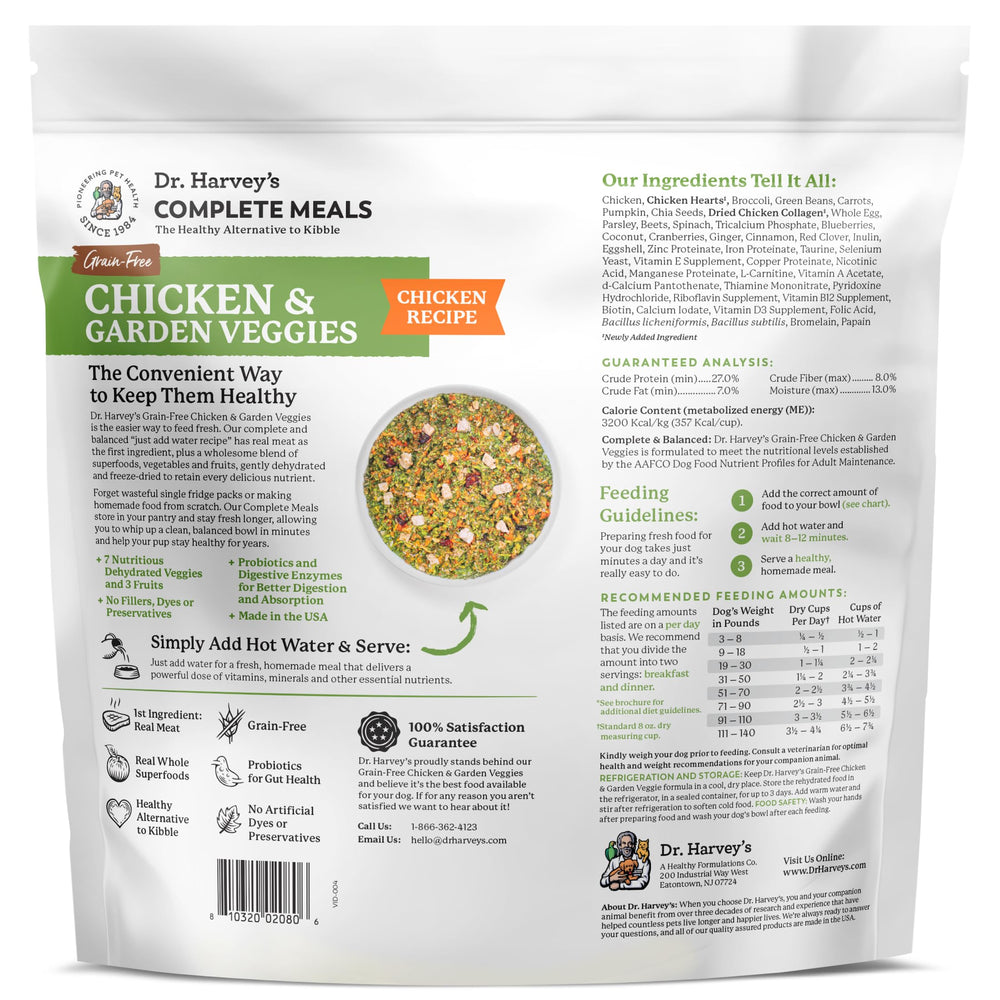 All-breeds suitability image for Dr. Harvey's Chicken & Garden Veggies.