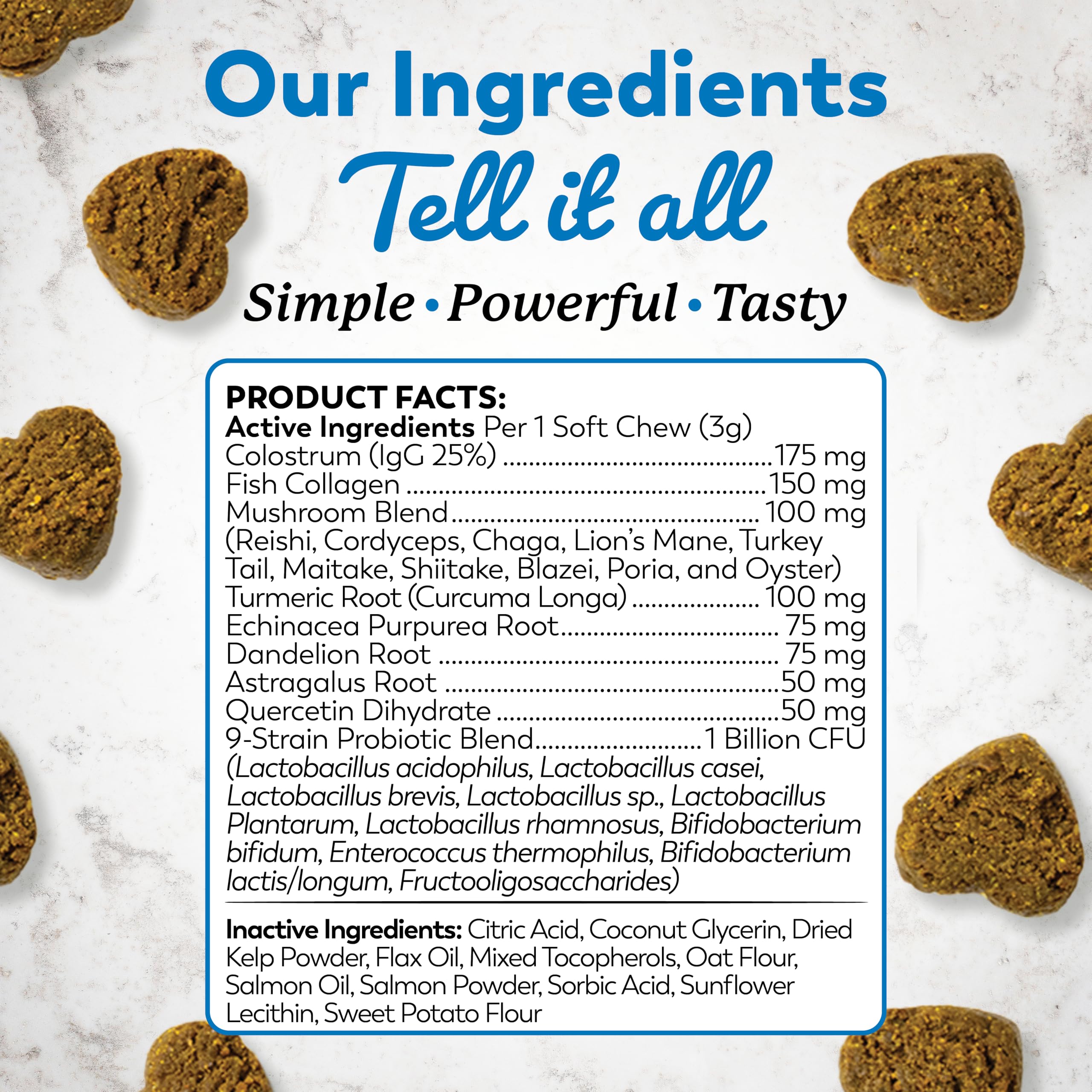Dr. Harvey's Quercetin antioxidant rich chews for itch relief.