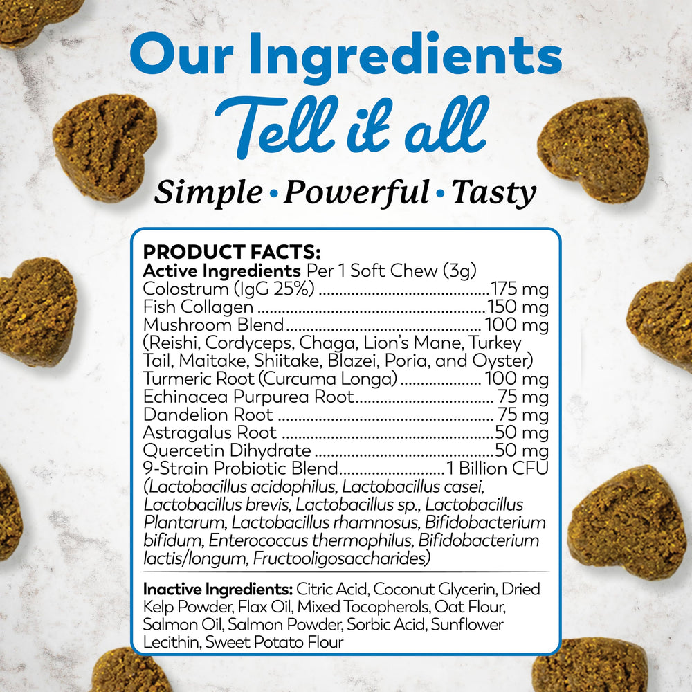 Dr. Harvey's Quercetin antioxidant rich chews for itch relief.