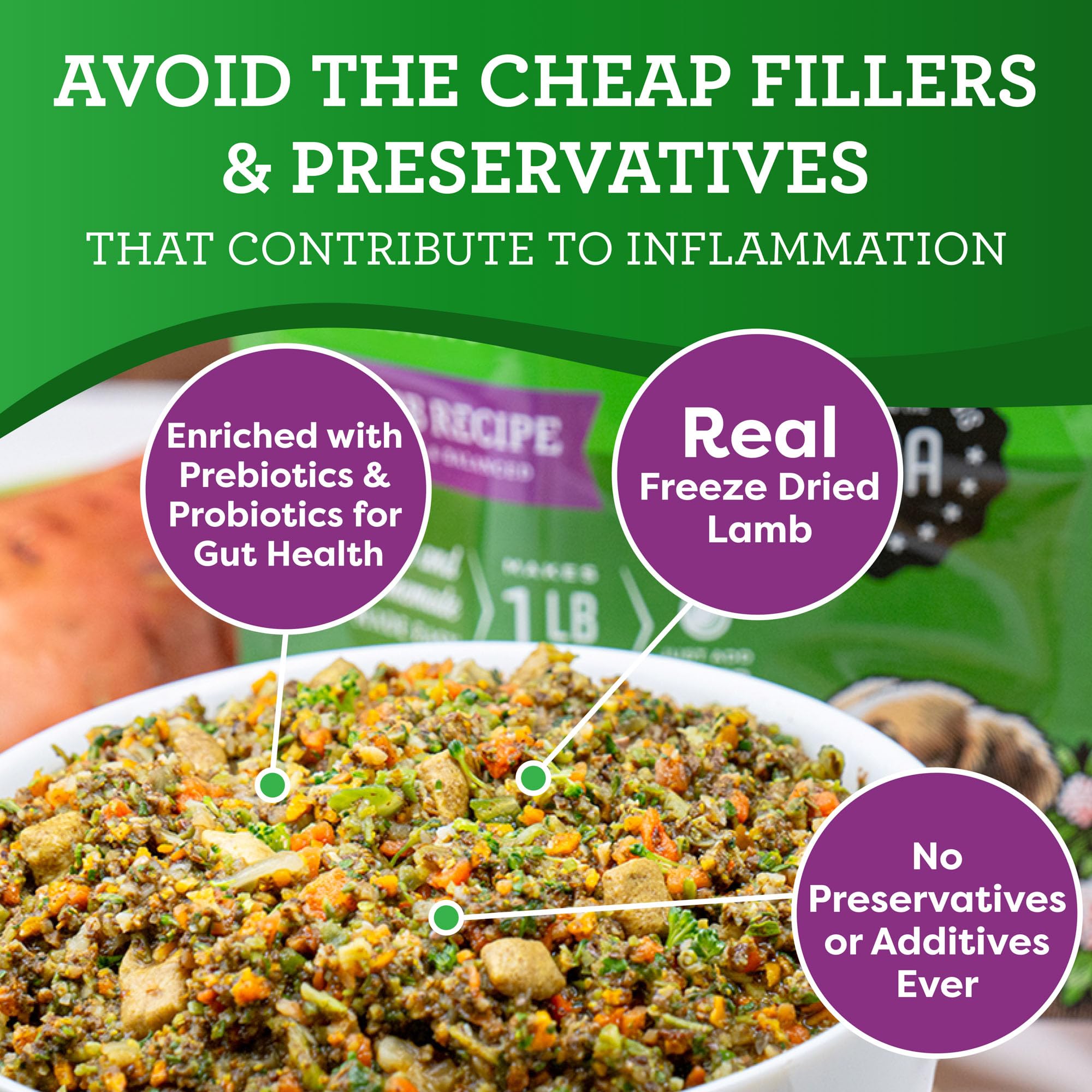 Dr. Harvey's freeze-dried-lamb-whole-foods shows nutrient-rich processing method.