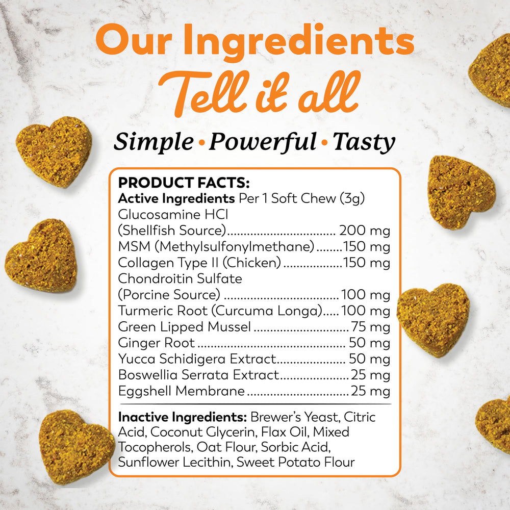 90 chews per jar for monthly dog care.