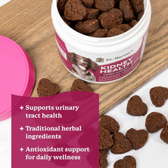 Dr. Harvey’s Kidney Support Soft Chews urinary health focus with cranberry and blueberries