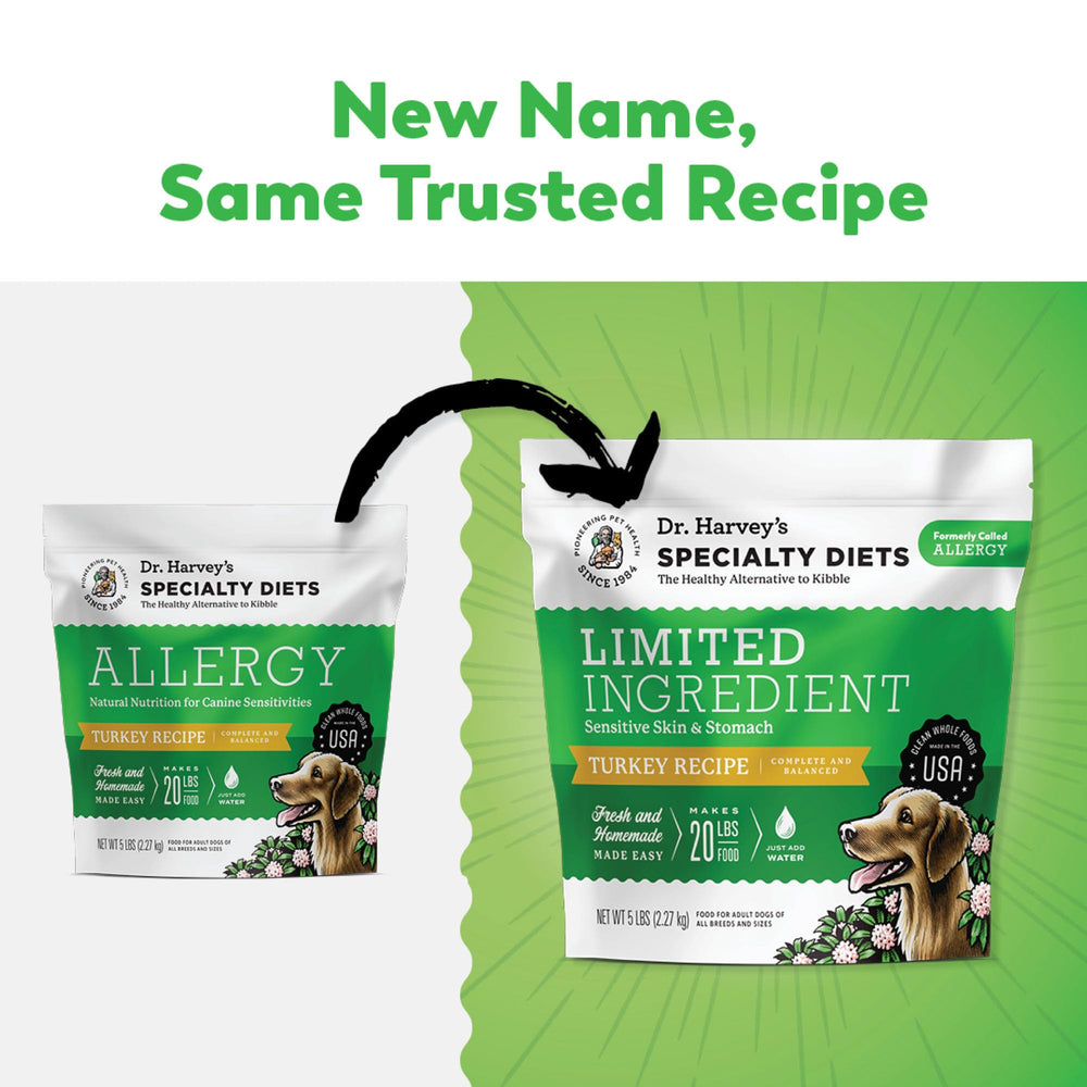 Dr. Harvey's Limited Ingredient turkey recipe ingredients closeup
