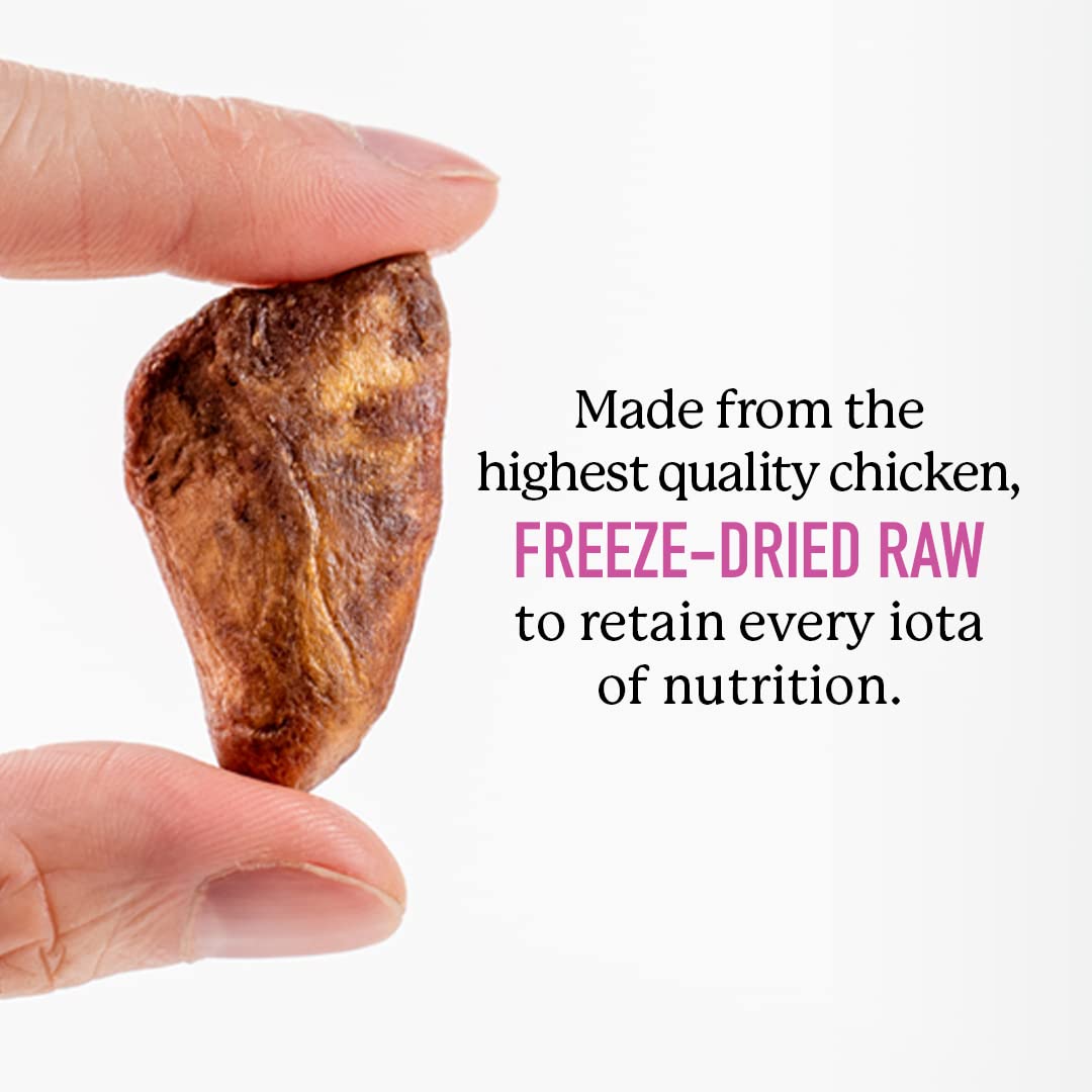 Dr. Harvey's Training Treats for dogs using chicken heart pieces.