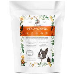Dr. Harvey's Veg-to-Bowl Fine Ground base mix for small dogs, convenient rehydration for nutritious meals