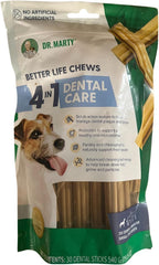 Dr. Marty Dental Treats Small Dog bottle of chews for small breeds, supporting routine dental care.
