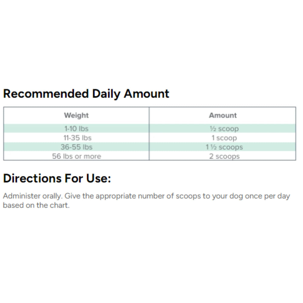 Dr. Marty ProPower Plus dog supplement powder supports oral health and digestion.