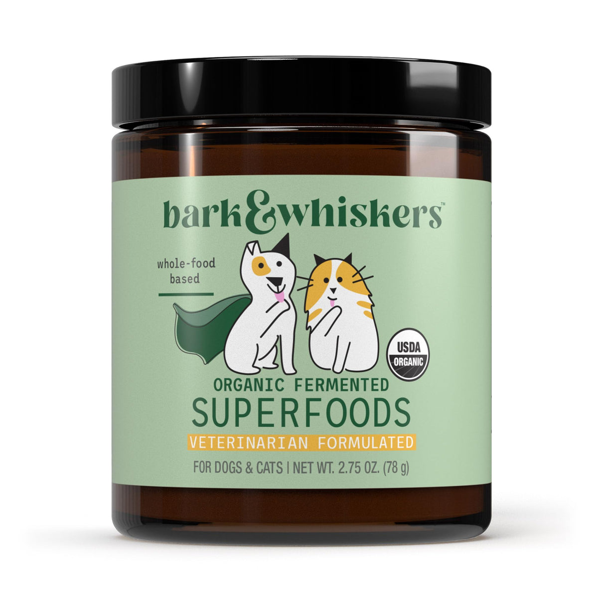 Dr. Mercola Bark & Whiskers cheddar-flavored powder toping meals for pets