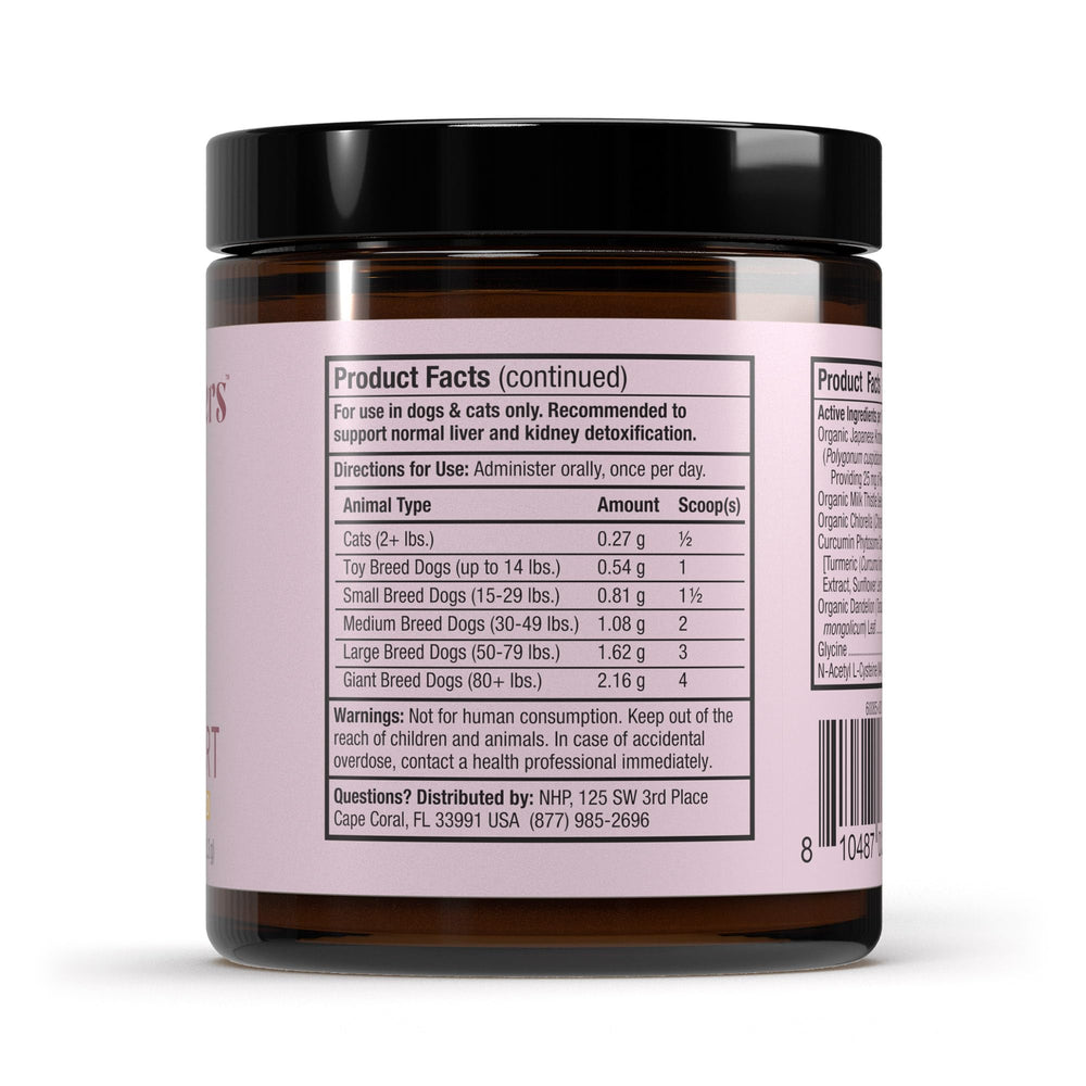 Detox ingredients list featuring milk thistle and NAC for cellular health