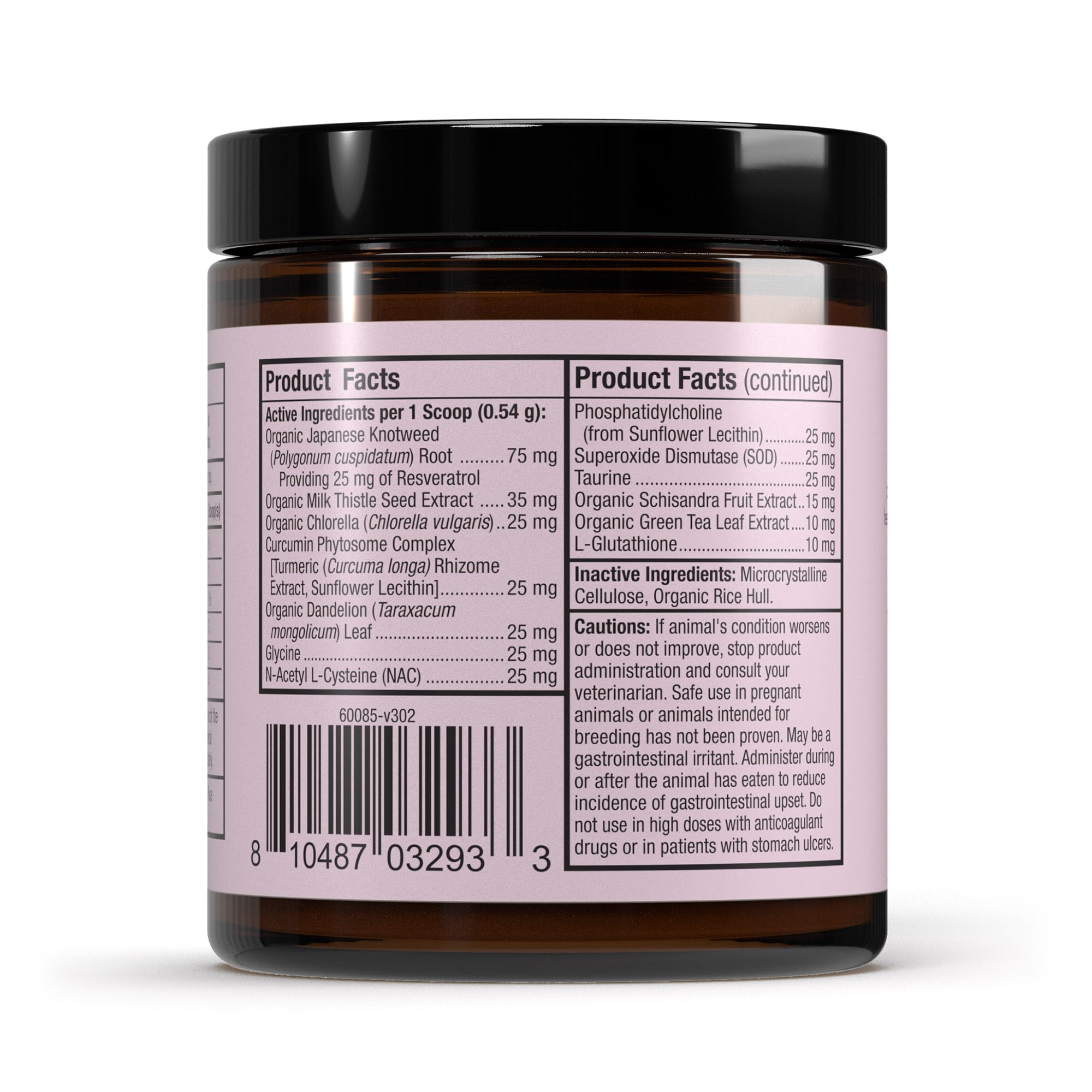 Bark & Whiskers Detox in a pet bowl prepared for daily use