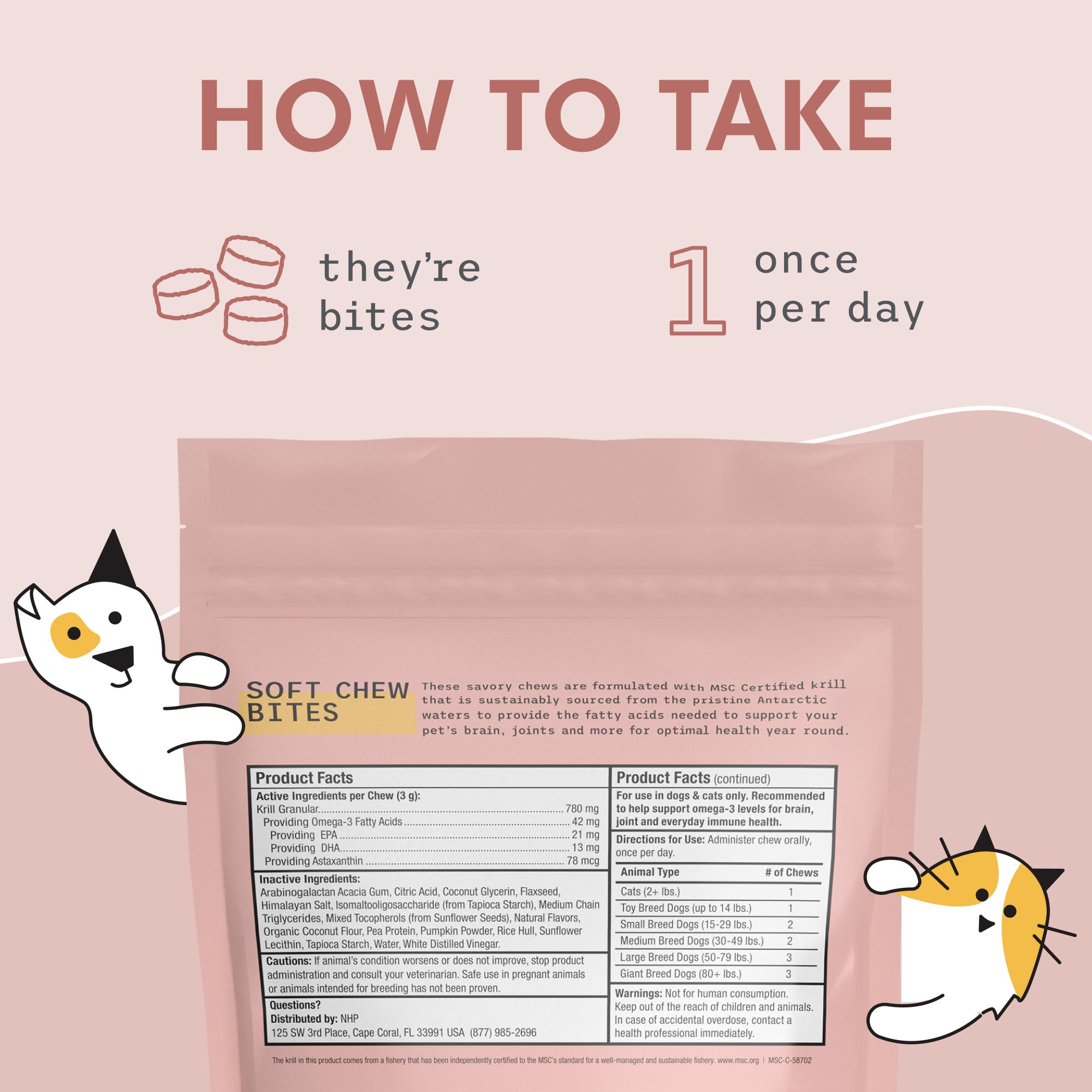 Bark & Whiskers ingredient icons illustrating non-GMO, low-carb formula