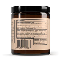 Dr. Mercola Bark & Whiskers Organic Curcumin scoop shows easy daily dosing.