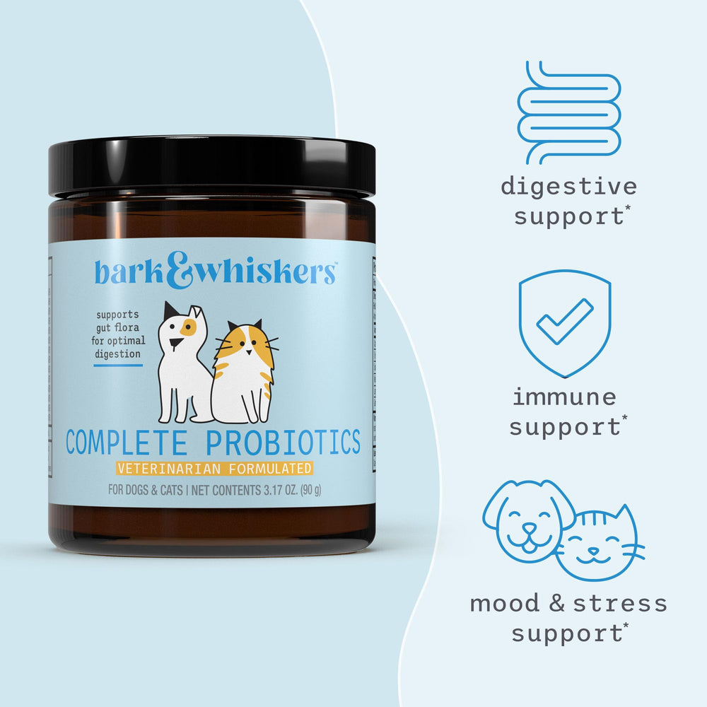 Dr Mercola Bark Whiskers probiotics dry powder ready for sprinkling on meals