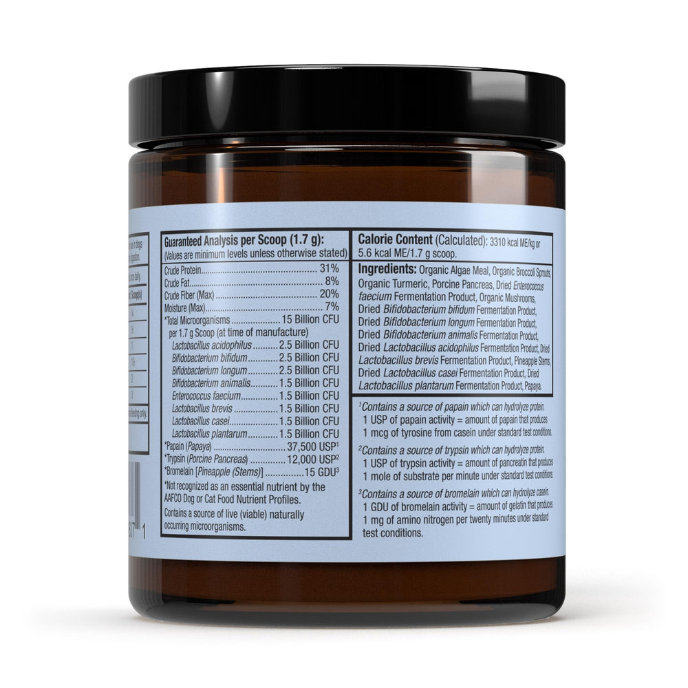 Dr. Mercola Bark & Whiskers scoops and powder for easy daily dosing.
