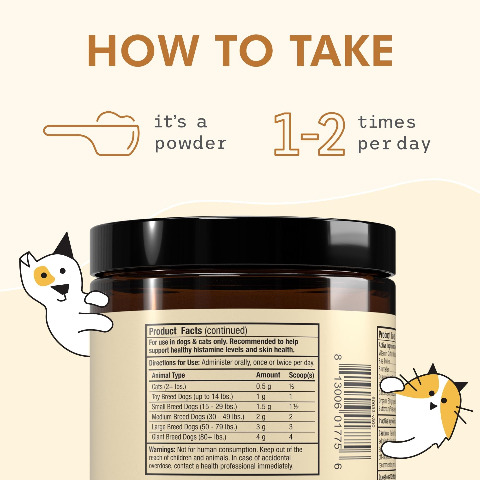 Dr. Mercola Bark & Whiskers jar with 90 scoops for ongoing use.