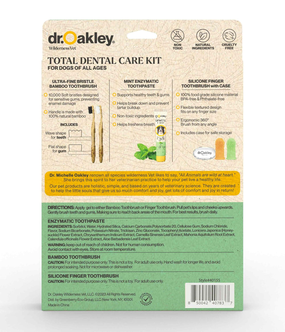 Dr. Oakley all-in-one dental care kit keeps essentials organized