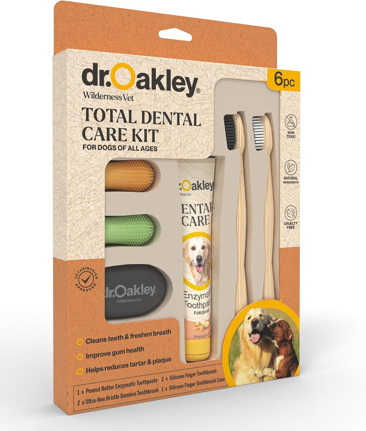 Dr. Oakley enzymatic toothpaste with mint flavor freshens breath during brushing.
