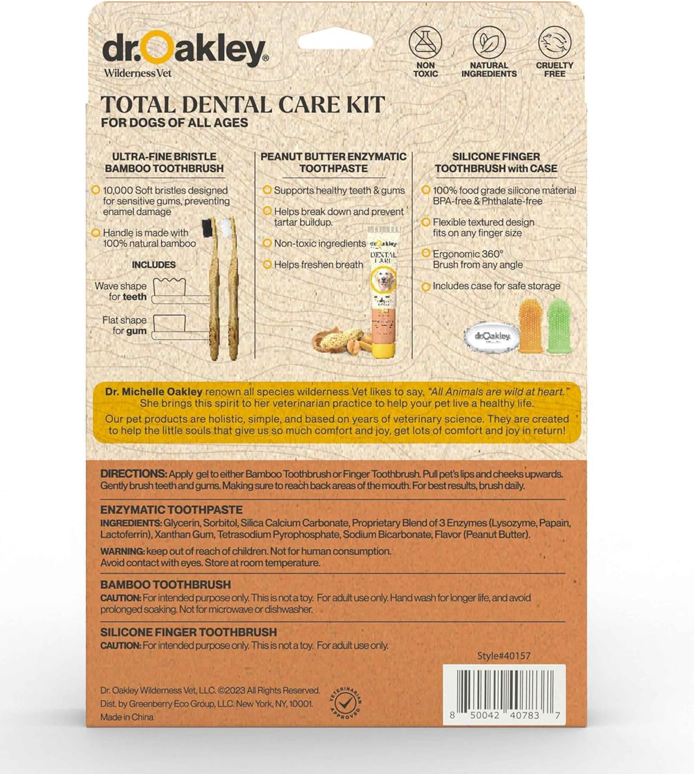 Dr. Oakley pet brushing session close-up shows easy cleanup.