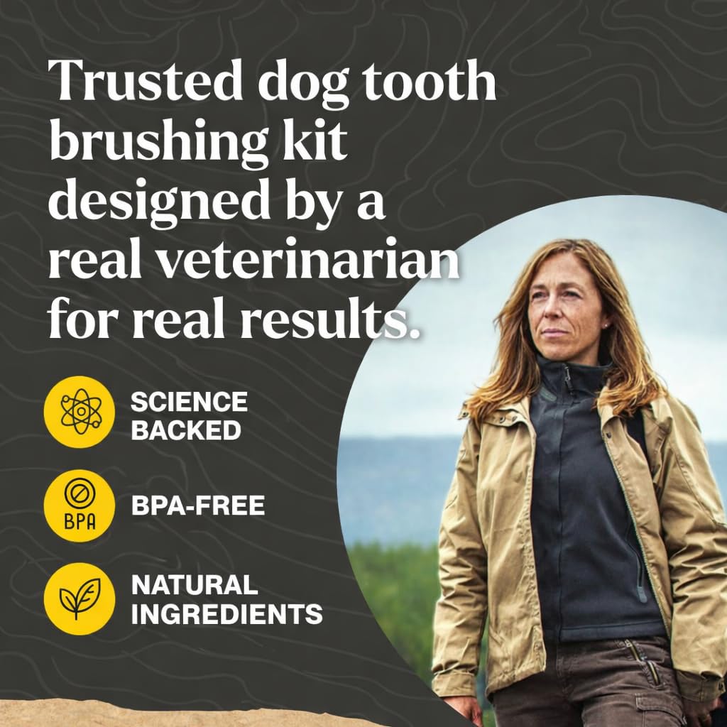 Dr. Oakley silicone finger brush for large or aging pets