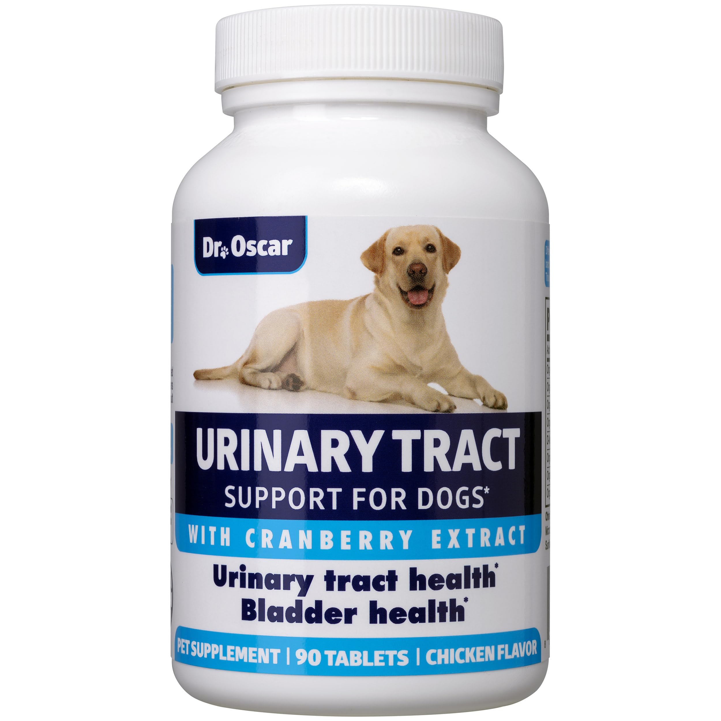 Dr. Oscar Dog UTI Treatment bottle label signaling trusted urinary support