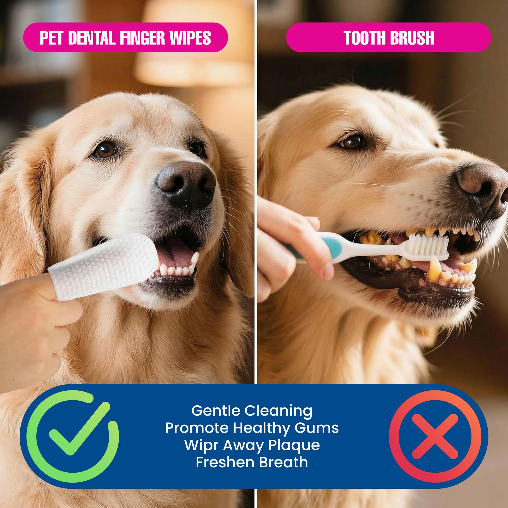 Dr. Paws natural ingredients label emphasizing gentle oral care for pets.