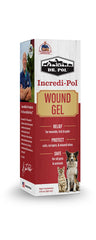 Dr. Pol Incredi-Pol wound gel spray near incisions; quick, targeted protection for recovering animals.