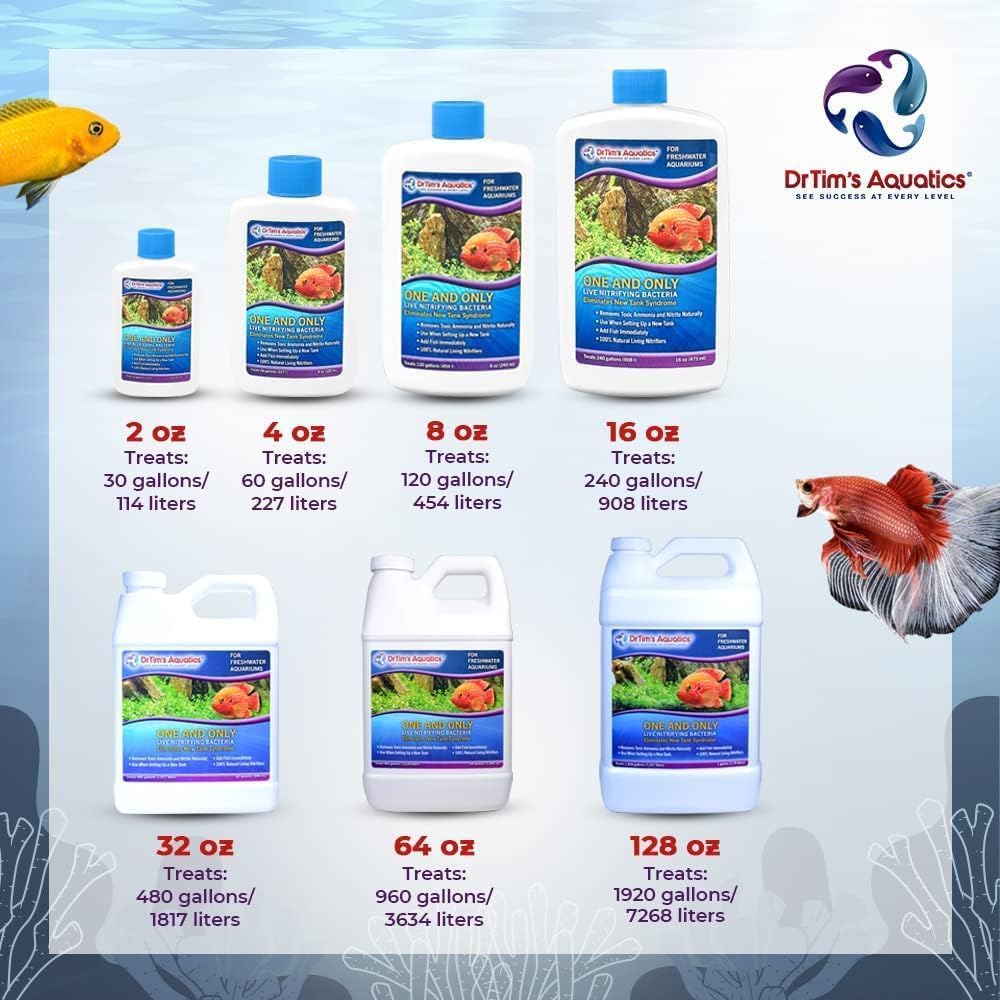 DrTim's Aquatics One and Only Freshwater eco-friendly formula supports tank health.