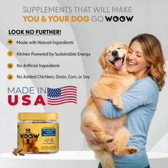 Pumpkin-flavored DR WOOW probiotic chews for dogs