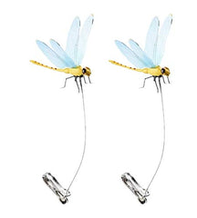 Dragonfly Wingman clip-on deterrent in action repels deerflies for calmer outdoor moments