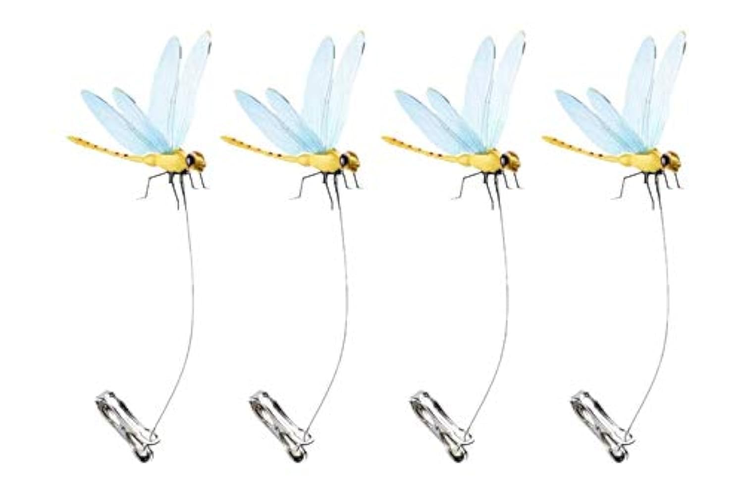 Dragonfly Wingman clip-on protector for deer deters visitors with a lifelike dragonfly illusion
