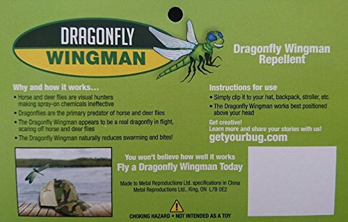 Dragonfly Wingman in forest settings reduces deerfly annoyance during hikes