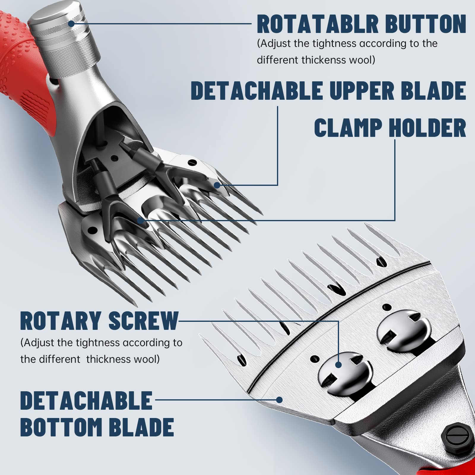 Dragro lubricating oil pack keeps blades smooth and cool.